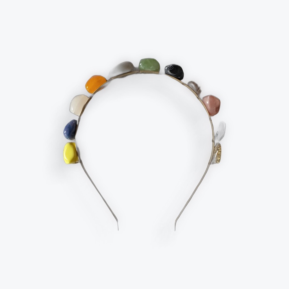 Colorful Italian BonBon Stone Embellished Headband